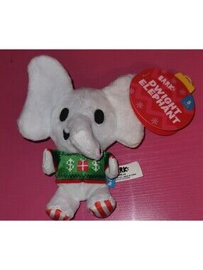 BARKBOX HOLIDAY DWIGHT ELEPHANT DOG PET TOY SMALL NWT